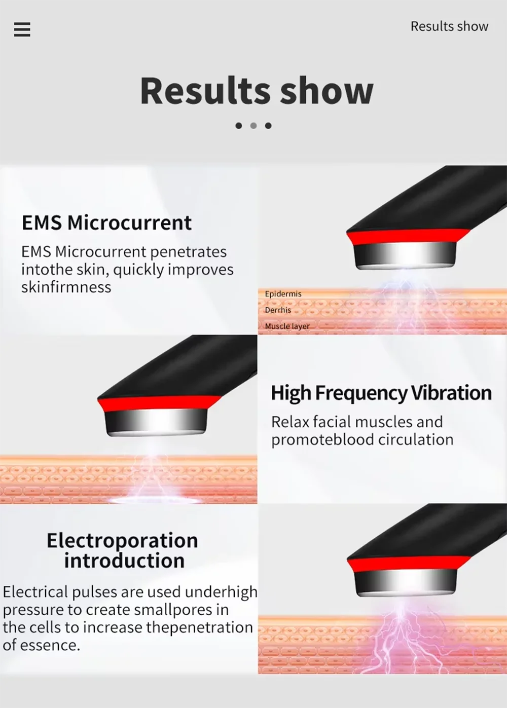 7 Colors EMS Microcurrent Facial Massager Age-R Booster Pro Anti Wrinkle Lift Device Home Use Beauty Tool for Skin Care & Rejuve