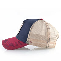 Fashion Trucker Caps With Embroidery Animals Patch Four Seasons Snapback Baseball Cap For Men Women Adjustable Visor Hat