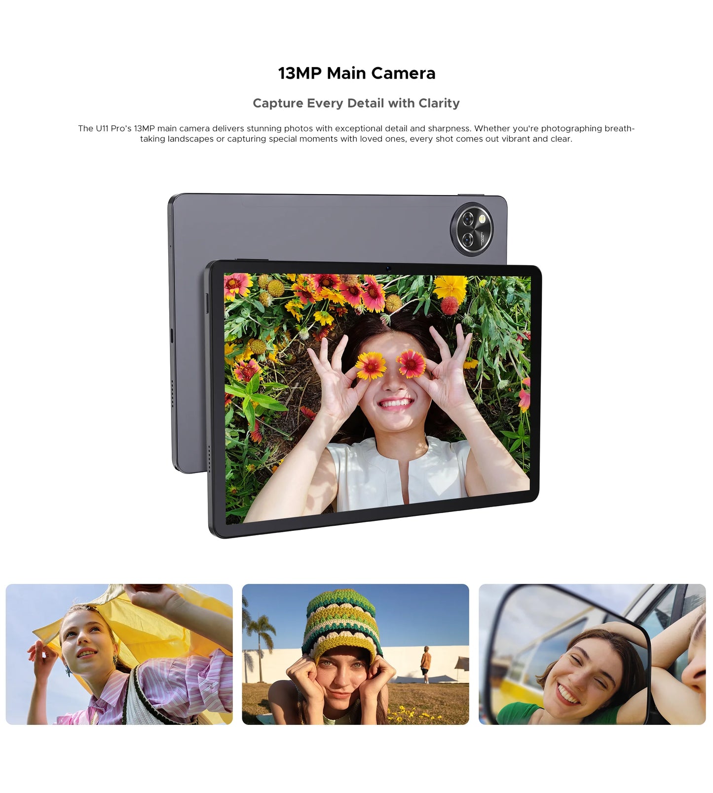 Global Version DOOGEE U11 Pro Android 15 Tablet PC 11 inch Ultra-clear 90Hz Display 30GB(6 + 24) 256GB 8580mAh Battery Tablet