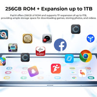 [Clearance Sale] HOTWAV Pad 8 Tablet 10.4'' 2K Large Display 7.7mm Pad 8GB 256GB 7500mAh Massive Battery Android 13 Tablet PC