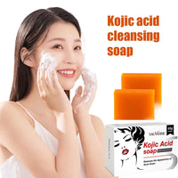 1/2PCs Kojic Acid Soap Body Facial Deep Cleaning Acne Blackhead Dark Spot Remover Soap Bars Oil Control Skin Brightening Soap