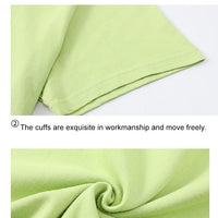 100% Cotton Solid Tshirts Men Woman Short Sleeve Fashion Brand Trend Casual Soft Clothing Tees Customized Products Summer Tops