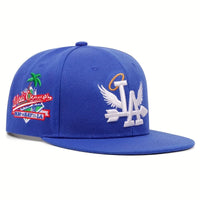 Fashion Unisex LA Embroidery Baseball Caps Los Angeles Snapback Hat Angel Wings Hip Hop Caps Outdoor Adjustable Casual Sun Hats