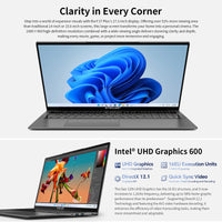 Teclast F17Plus 17.3 inch Laptop Intel N150 16GB RAM 512GB SSD Windows 11 Notebook 180° Flip Computer Backlit Keyboard mini-HDMI