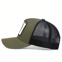 Unisex Leopard Embroidery Baseball Net Caps Spring and Summer Outdoor Adjustable Casual Hats Sunscreen Hat