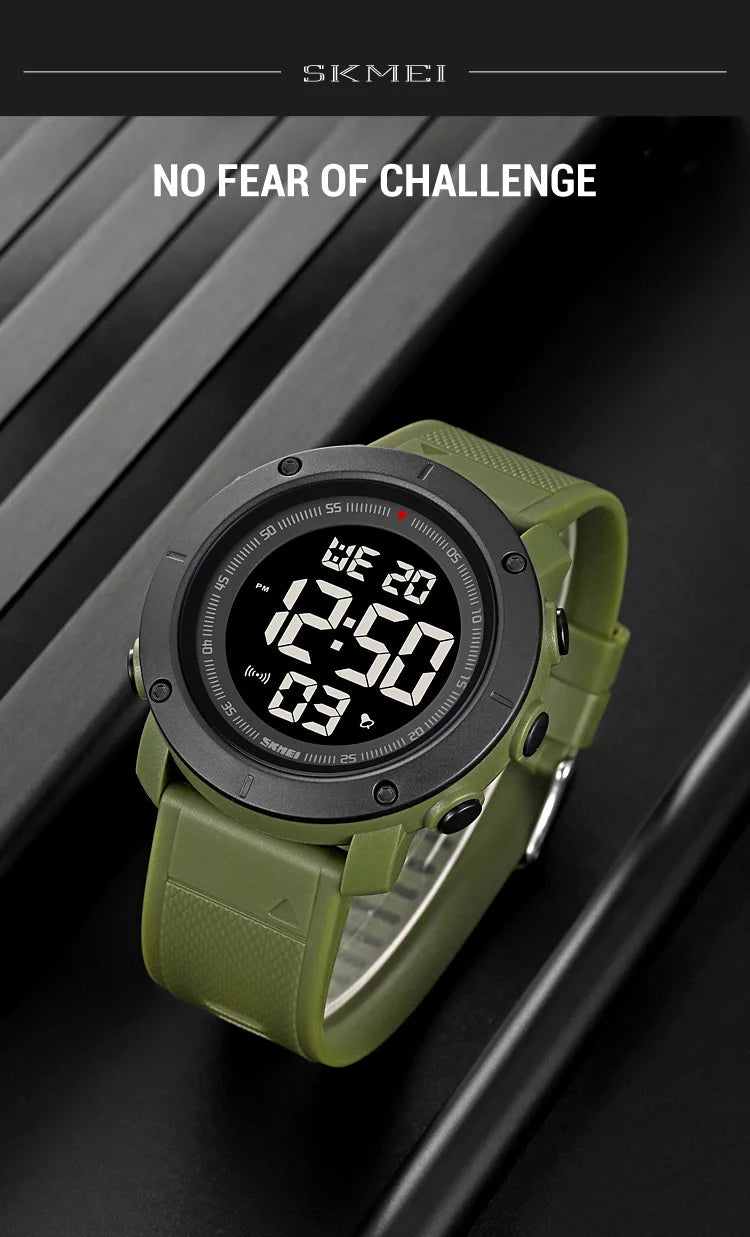 SKMEI 2122 Men's Electronic Watch Sports Waterproof Glow Electronic Watch Multi functional Student LED Watch Men's