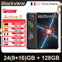 Blackview Active 5 [No EU Charger] 24(8+16)GB+128GB 8.68'' IPS Rugged Tablet 6600mAh Tablet Android 15 90Hz Doke AI 16MP+13MP NFC Fingerprint