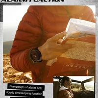 NORTH EDGE Mars3 Men's Military Watch Digital Carbon Fiber Case For Man Waterproof 50M Sports Watches World Time