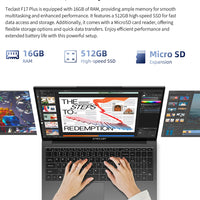 Teclast F17Plus 17.3 inch Laptop Intel N150 16GB RAM 512GB SSD Windows 11 Notebook 180° Flip Computer Backlit Keyboard mini-HDMI