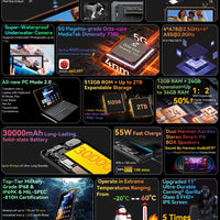 [World Premiere] Blackview Active 10 Pro Rugged Tablets 5G MTK 7300, 11" FHD+ Display, 12GB 512GB, 30000mAh Battery 108MP Camera