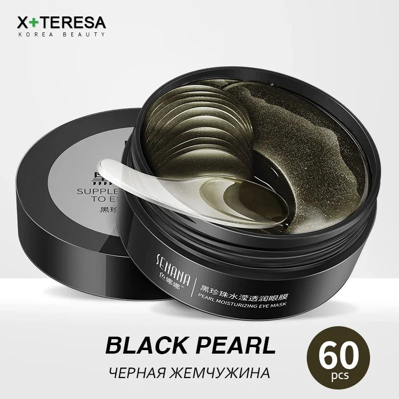 24K Gold Eye Patches Korean Collagen Firming Tender Eye Care Hydrogel Relax Seaweed Green Eyes Mask Moisturizing Hydrating