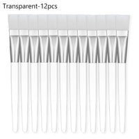 12/6/2pcs Facial Mask Brushes Set Face-Mask Applicator Soft Facial Application Brush with Clear Plastic Handle for Skin Care