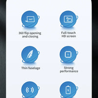 11.6 Inch Touch Screen Notebook 2 in 1 Windows 11 Pro Intel N4020 Tablet PC Computer 8GB DDR4 128GB 256GB 512GB SSD study Laptop