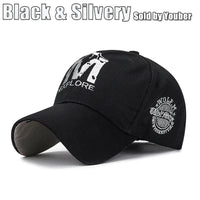 M letter Wolf Totem Embroidery Cotton Adjustable Hard Top Baseball Cap Sun Hat Trucker Caps Dad Hats