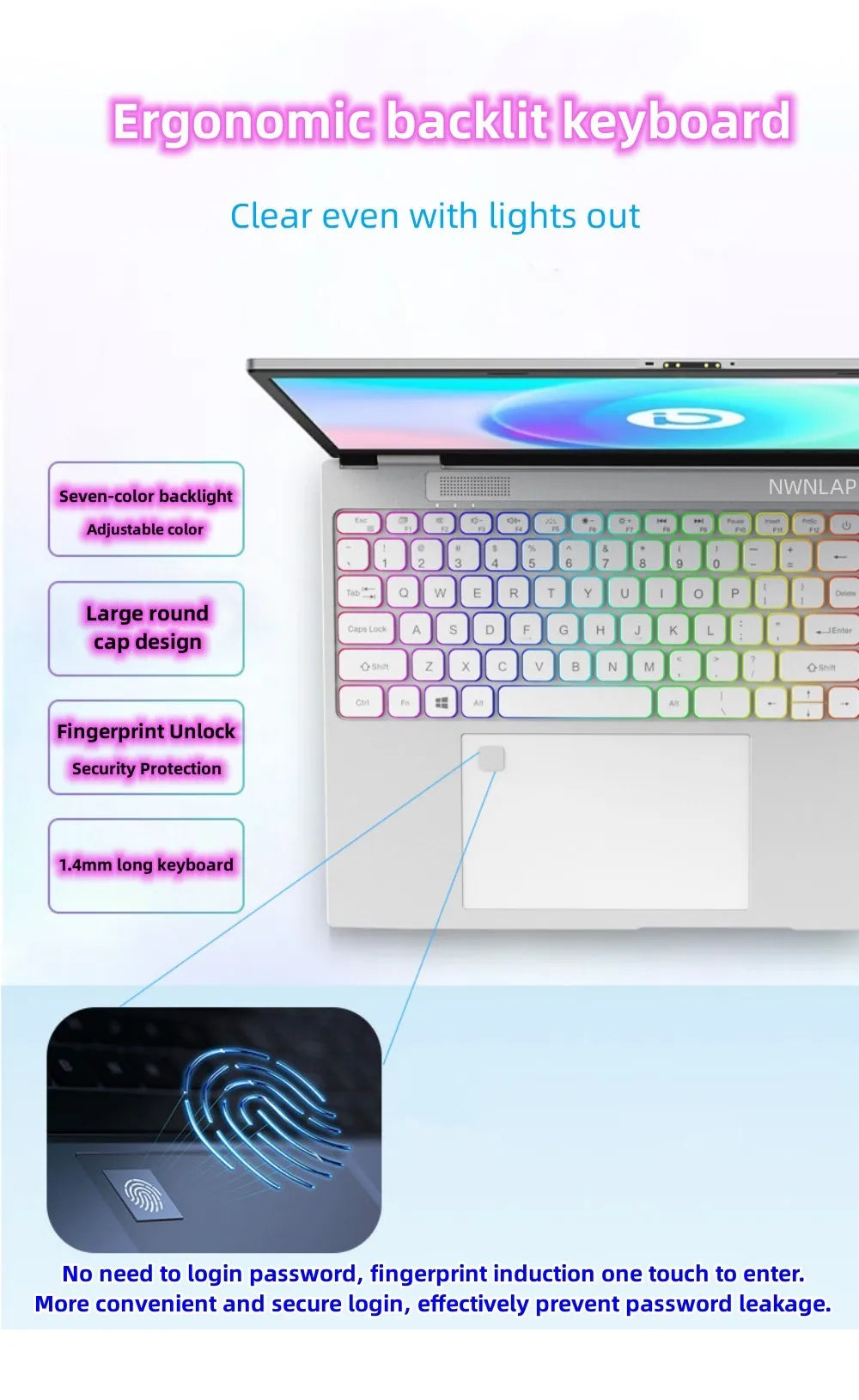 New Arrivals 12th Generation Intel N100 Dual Screen Laptop Gaming Laptop 15.6inch 2K LCD+7inch IPS Touch Screen PC Portable