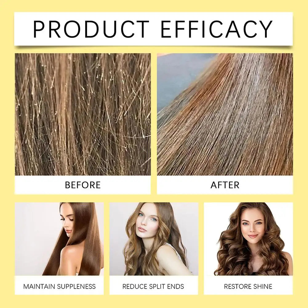 Hair Care Essential Oil Spray Improves Dry And Frizzy Hair, Non-Greasy Lightweight Smooth Hair Strengthening Essential Oil Spray