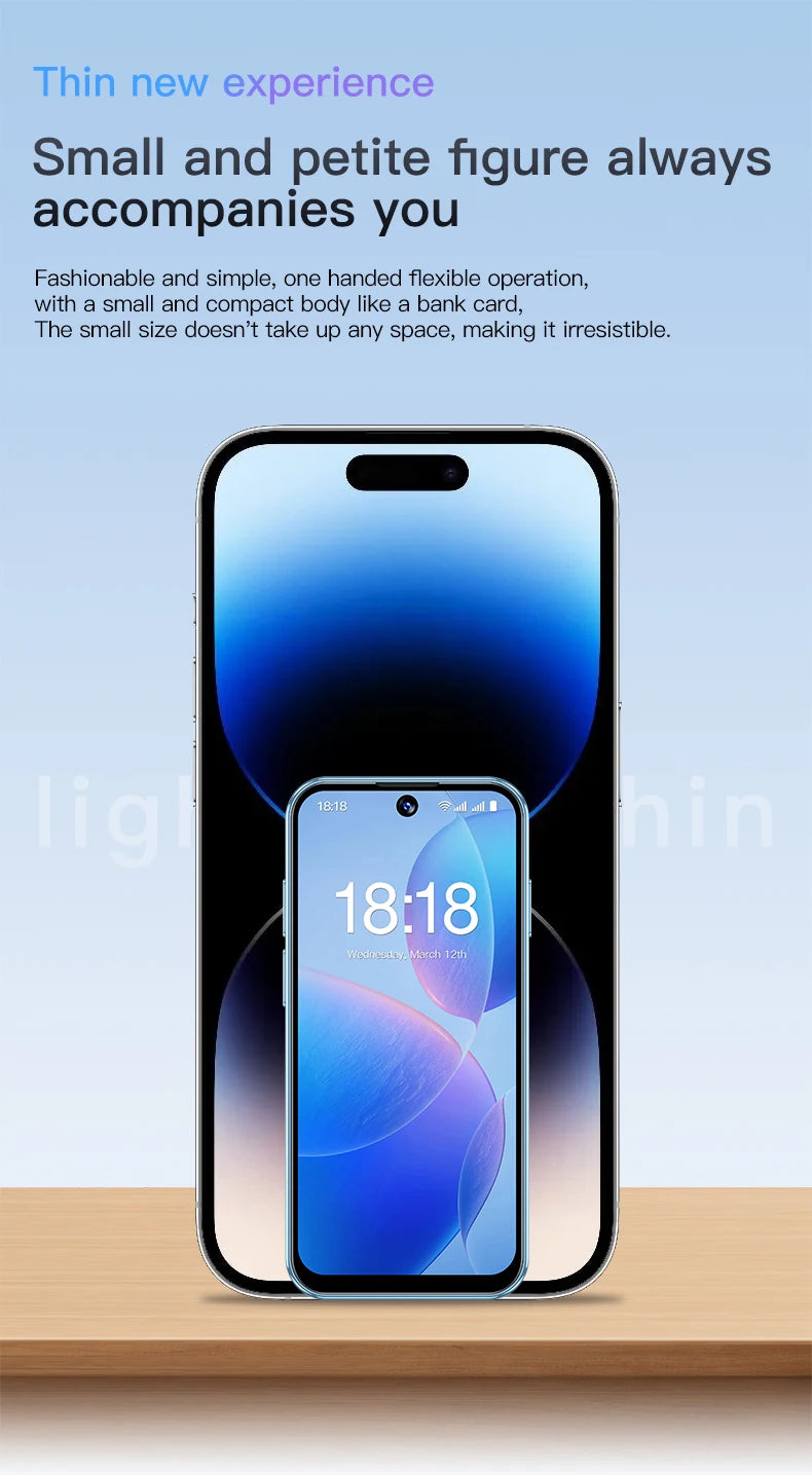 SOYES XS19 Mini Smartphone 3.88in 2GB RAM 16GB ROM Android10.0 With Facial Recognition Dual SIM Standby 3G Network Small Phone