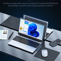 BYONE 15.6 Inch Celeron N5095 Laptop 8GB DDR4 RAM 256GB 512GB SSD Windows 11 IPS Business Ultrathin Portable Notebook Computer