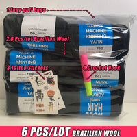 70g/ball Brazilian Wool Hair Yarn for Braiding Synthetic Artificial Senegalese Twisting Wig Hair Attachment Knitting Salon