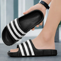 2025 Summer Men Fashion Massage Slippers Indoor/Outdoor Sandals Beach Thick Sole Male Slides Summer Non-Slip  Shower Slippers