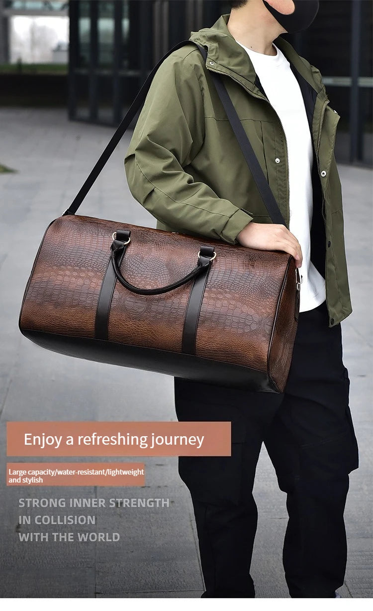 European and American Style Travel Bag Fashionable and Personalized Hand-held Shoulder Short Distance Outdoor Sports and Fitness