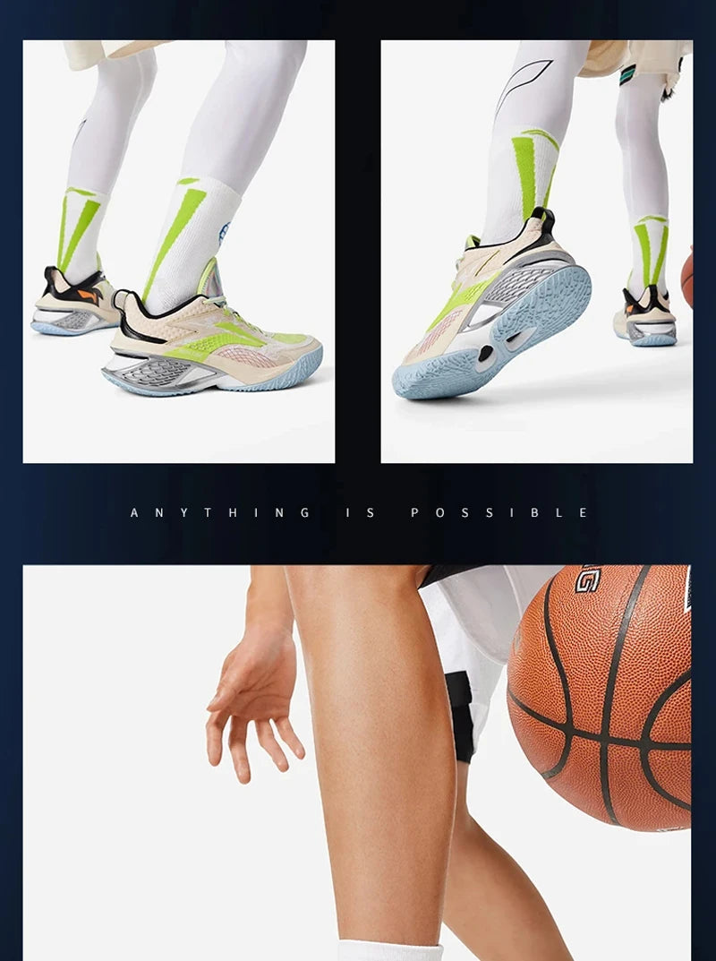 Li-Ning Men's POWER XI Professional Basketball Shoes BOOM Cushion LIGHT FOAM PLUS LiNing Competition Sneakers ABAU055