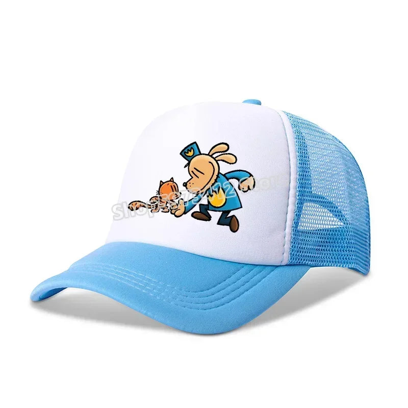 Dog Man Universal Casual Cap Summer Baseball Polyester Hat Adjustable Truck Driver Children Cartoon Peripheral Item Adult Action