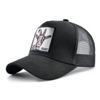 Fashion Trucker Caps With Embroidery Animals Patch Four Seasons Snapback Baseball Cap For Men Women Adjustable Visor Hat