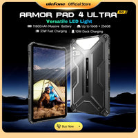 5G Rugged Tablet Ulefone Armor Pad 4 Ultra IP68/IP69K LED Light 11800mAh Battery,fast charging 16GB+256GB 50MP