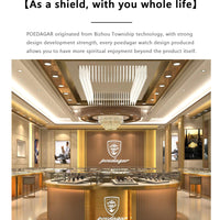 POEDAGAR Luxury Fashion Men Clock Stainless Steel Mesh Date Waterproof Luminous Man Wristwatch Quartz Casual Men's Watches Reloj