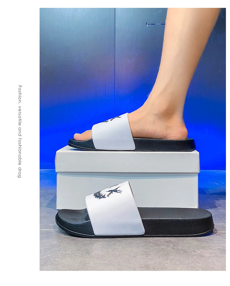 Summer Men's Slippers Shoes Man Soft Slides Non-slip Casual Indoor Outdoor EVA Sandals Beach Garden Fashion For youngster