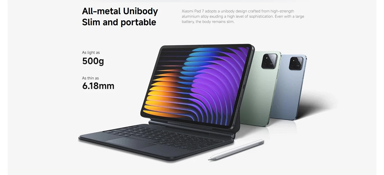 Global Version Xiaomi Pad 7 Snapdragon 7+ Gen 3 Octa-core CPU Tablet 8850mAh 13MP Camera 11.2" 3.2K Display 144Hz