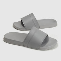 2024 New Summer Men's Solid Home Slides Casual Non Slip Open Toe Slides For Indoor Walking And Bathroom Shower
