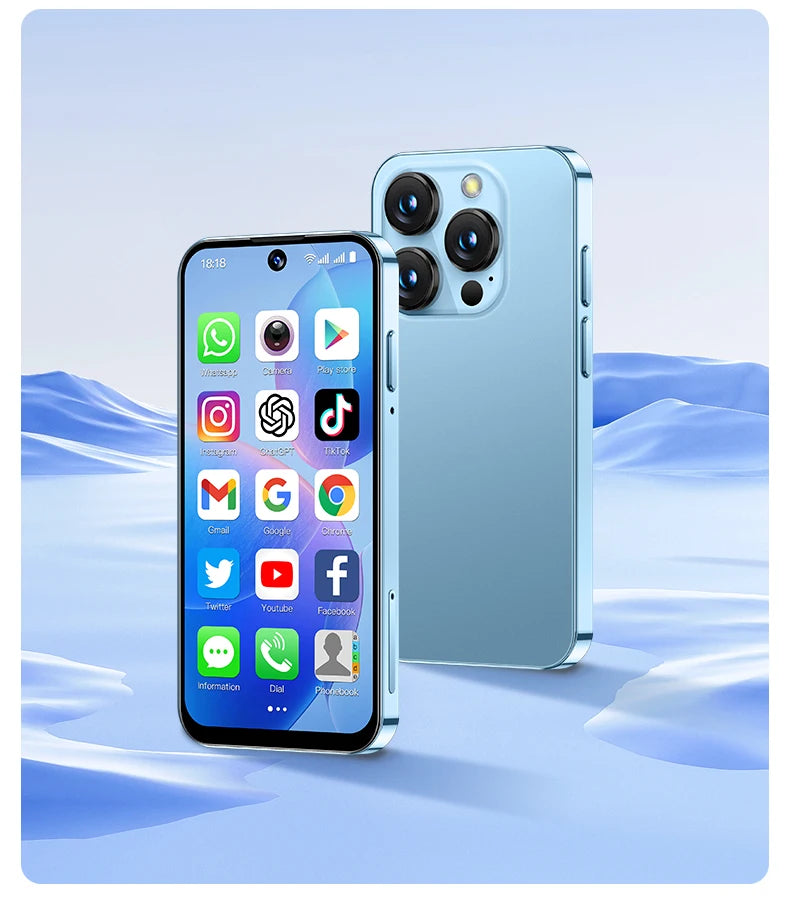 SOYES XS19 Mini Smartphone 3.88in 2GB RAM 16GB ROM Android10.0 With Facial Recognition Dual SIM Standby 3G Network Small Phone