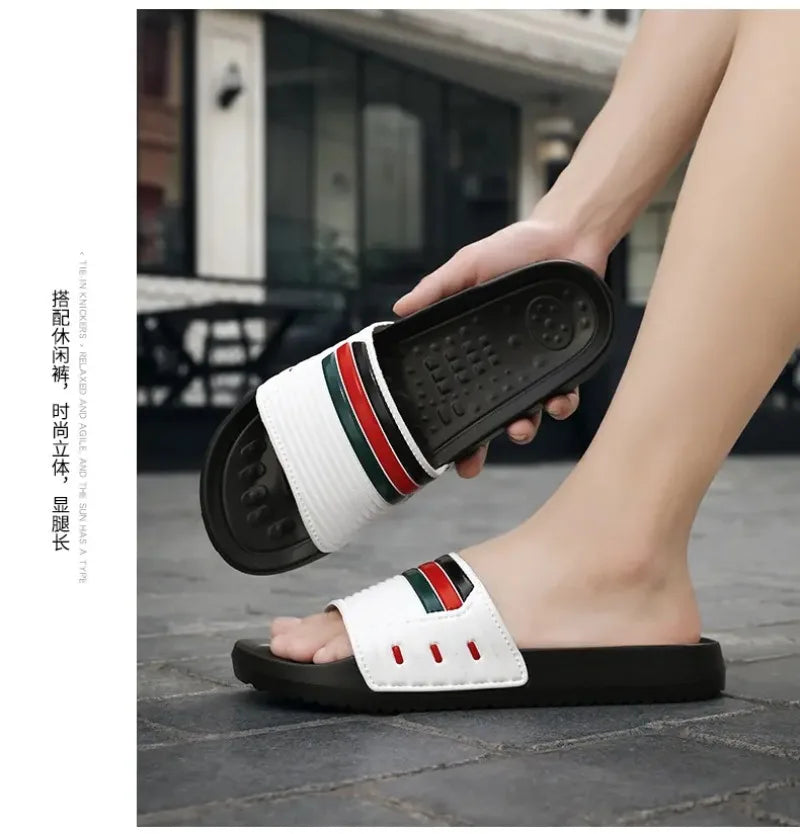 Summer Men's Trend Slides Man Shoes Non-slip Casual Slippers Indoor Outdoor EVA Sandals Beach Garden Sandals Big Size46 47 48