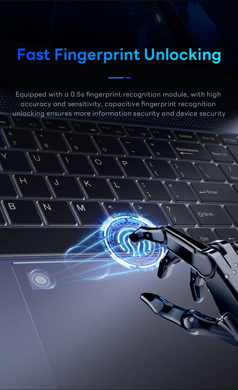 BYONE 15.6 Inch Celeron N5095 Laptop 8GB DDR4 RAM 256GB 512GB SSD Windows 11 IPS Business Ultrathin Portable Notebook Computer