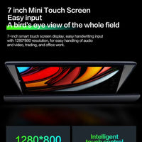 7 Inch Mini Laptop Intel N95 Notebook Touch Screen Portable Netbook Windows 11 Mini PC Micro Computer Bluetooth 4.2 16GB 1TB