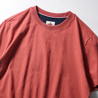 2025 Summer New American Retro Short Sleeve O-neck Solid Color T-shirt Men's Fashion 100% Cotton Washed Casual Terry Cloth Tops