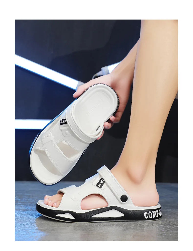 Summer Eva Sandals for Men Fashion Slippers Indoor Lightweight Soft Anti-slip Flats Men's Sandals Outdoor Beach Open-toe Sandals