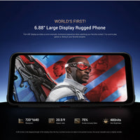 Fossibot F112 PRO 5G Rugged Smartphone 6.88" HD+ 7150mAh 24GB(8+16) 256GB Mobile Phone 50MP Environmentally Friendly Cellphone