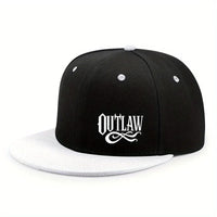 Unisex OUTLAW Printed Adjustable Baseball Cap  Men's and Women's Flat-brimmed Cap, Urban Street Style, Outdoor Activity Cap