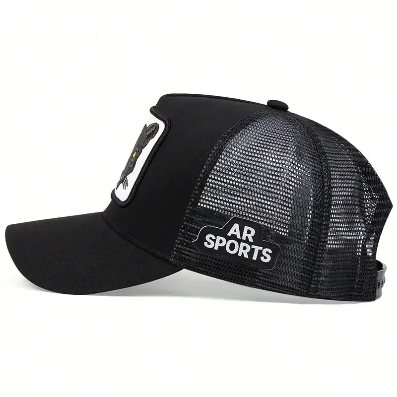 Unisex PANTHER Embroidery Baseball Net Caps Spring and Summer Outdoor Adjustable Casual Hats Sunscreen Hat