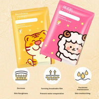 1/5pcs Cartoon Facial Mask For Children Deep Hydrating Sheet Mask Moisturizing Skincare Tiger Rabbit Face Mask Skin Care