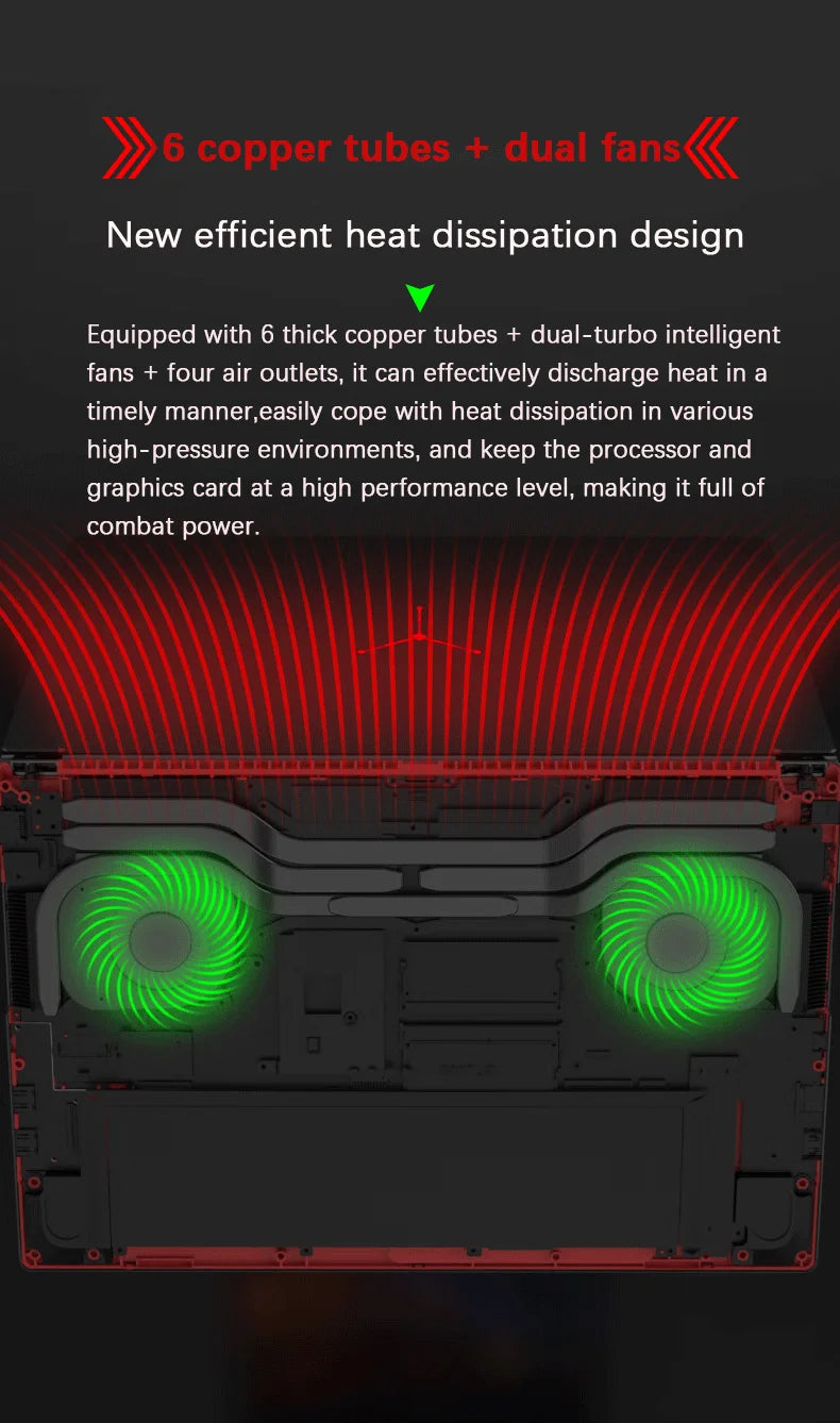 16.1 Inch Gaming Laptop Computer RTX4050 6G Intel Core i9-13900H i5-12450H windows11 por Max 64GB 2*DDR5 2*M.2 NVME 4TB SSD WiFi