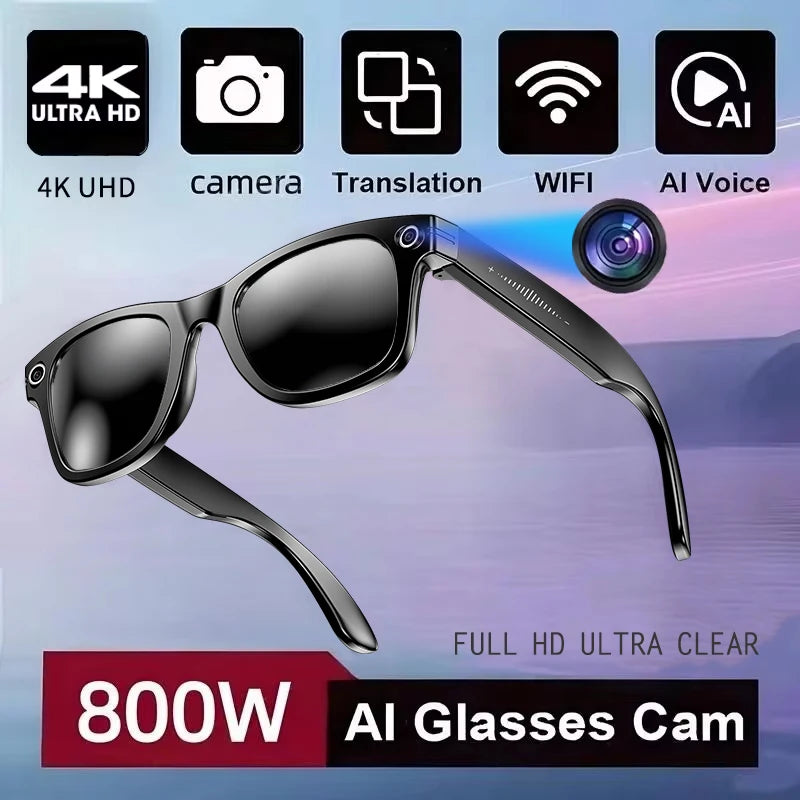 2025 Smart Glasses 32GB Memory with Camera Sunglasses Mini Camera Video Translation Bluetooth Call Anti-blue Glasses Man Women