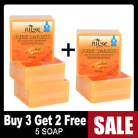 AILKE Pure Carrot Anti-Oxidation Serum Soap, Whitening, Clean Stains, Skin Brightening Soap Bar, With Vitamin C, For Body, Face