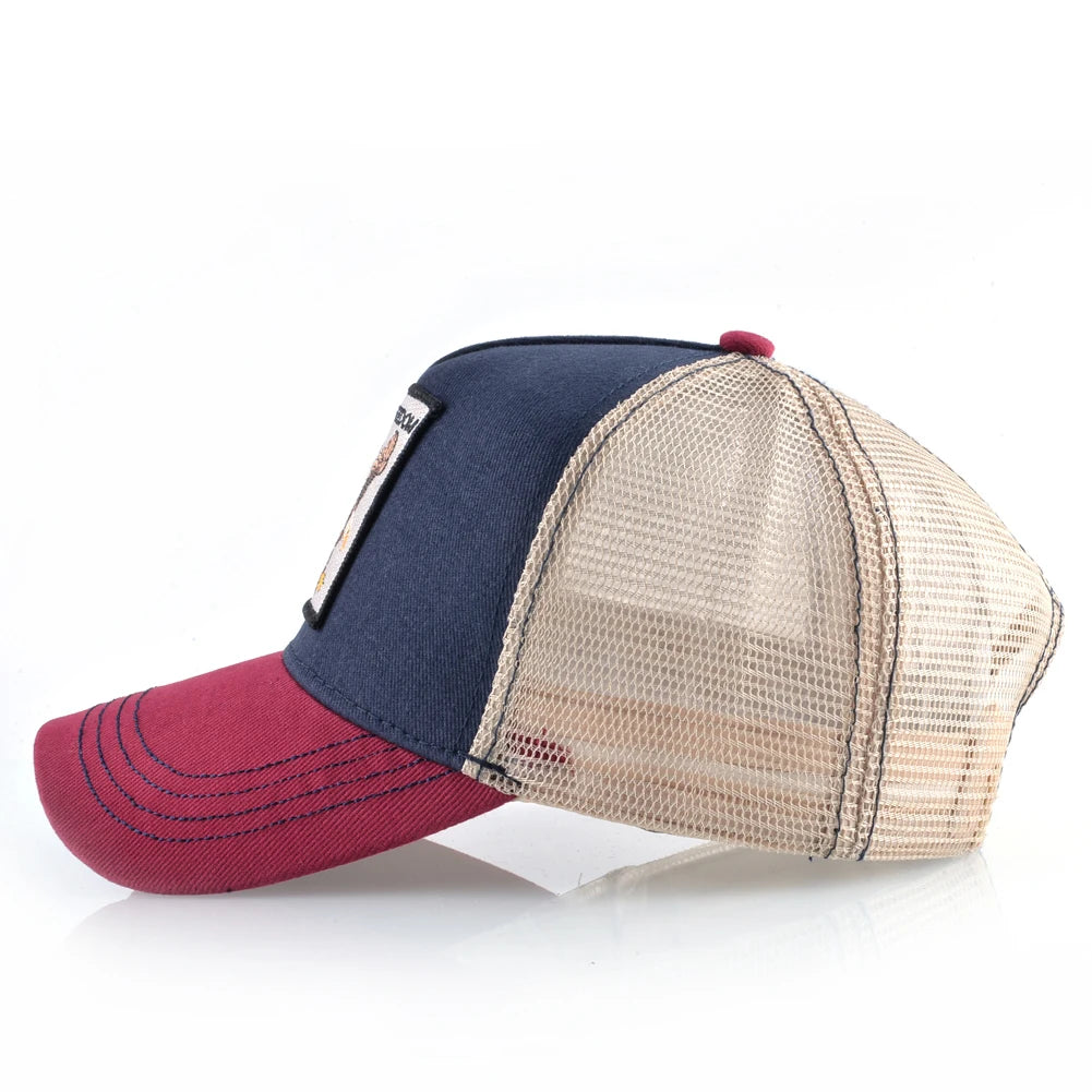 Fashion Baseball Cap With Eagle Embroidery Patch Men And Women Four Season Outdoor Trucker Cap Outdoor Casual Sport Visor Hat