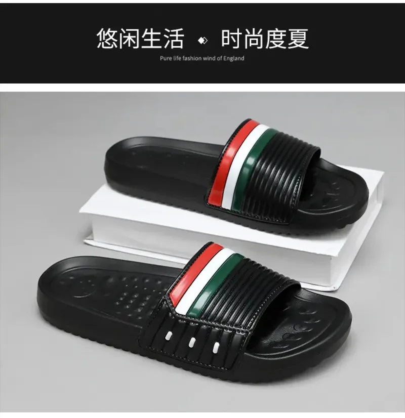 Summer Men's Trend Slides Man Shoes Non-slip Casual Slippers Indoor Outdoor EVA Sandals Beach Garden Sandals Big Size46 47 48