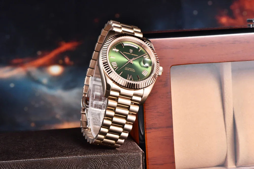PAGANI DESIGN DD36 Men's Watches Rose Gold Luxury Automatic Watch For Men Mechanical Wristwatches Sapphire Mirror Clock Gift Man