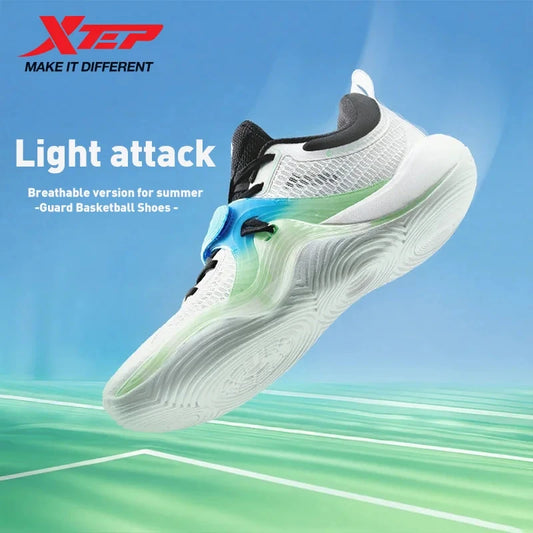 Xtep Light Attack 3 SE Basketball Shoes for Men 2025 Light Wear-resistant Cushioning Support Practical Sneakers 875219120002